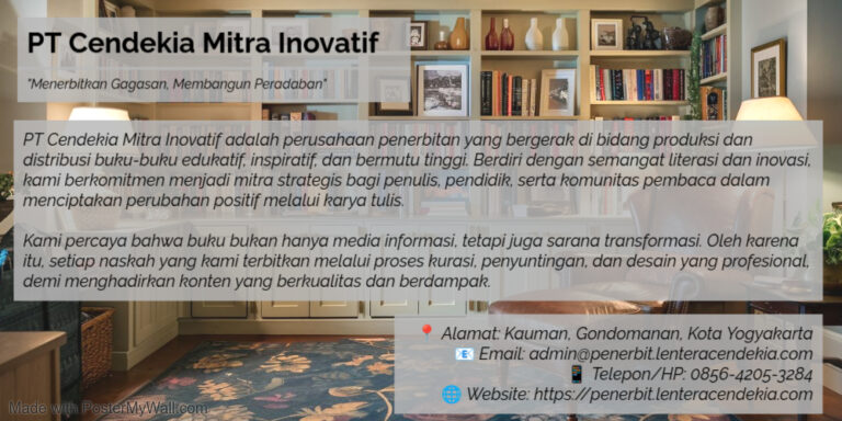 Profil Penerbit PT Cendekia Mitra Inovatif - Penerbit PT Cendekia Mitra Inovatif